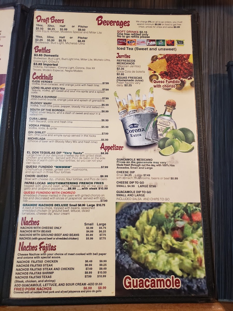 El Don Tequilas Menu - Image 4